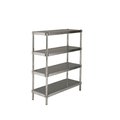 Prairie View Industries N206048-4 Complete 4 Tier Shelving Units- 60 x 20 x 48 in. A206048-4